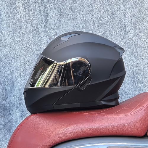 Klappbarer Motorradhelm Mit Frontklappe, Modularer Integralhelm Mit Doppelvisier, DOT/ECE-Zertifizierung, Leichter Moped-Scooter-Straßenmotorradhelm Für Männer Und Frauen 11,M=57-58CM Klappbarer Motorradhelm Mit Frontklappe, Modularer Integralhelm Mit Doppelvisier, DOT/ECE-Zertifizierung, Leichter Moped-Scooter-Straßenmotorradhelm Für Männer Und Frauen 11,M=57-58CM von ZHGAXING