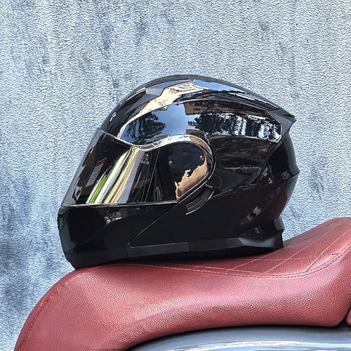 Klappbarer Motorradhelm Mit Frontklappe, Modularer Integralhelm Mit Doppelvisier, DOT/ECE-Zertifizierung, Leichter Moped-Scooter-Straßenmotorradhelm Für Männer Und Frauen 2,L=59-60CM Klappbarer Motorradhelm Mit Frontklappe, Modularer Integralhelm Mit Doppelvisier, DOT/ECE-Zertifizierung, Leichter Moped-Scooter-Straßenmotorradhelm Für Männer Und Frauen 2,L=59-60CM von ZHGAXING