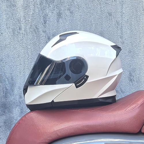 Modularer Motorrad-Integralhelm, DOT/ECE-geprüft, Doppel-Sonnenblende, hochklappbarer Motorradhelm, Moped-Straßenhelm für Erwachsene, Männer und Frauen 12,L=59-60CM Modularer Motorrad-Integralhelm, DOT/ECE-geprüft, Doppel-Sonnenblende, hochklappbarer Motorradhelm, Moped-Straßenhelm für Erwachsene, Männer und Frauen 12,L=59-60CM von ZHGAXING