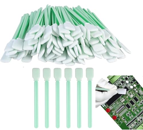 ZHHSUNY 50 Stück Reinigungsstäbchen aus Schaumstoff, Schaumstoffbürste für Tintenstrahldrucker, zur Reinigung von Kameras, optischen Linsen, Computern, Wattestäbchen aus Schaumstoff von ZHHSUNY