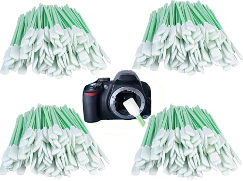 ZHHSUNY Reinigungsstäbchen aus Schaumstoff, Tupfer aus Schaumstoff für Tintenstrahldrucker, zur Reinigung von Kameras, optischen Linsen, Computern, Wattestäbchen aus Schaumstoff (200 Stück (4 Paket)) von ZHHSUNY