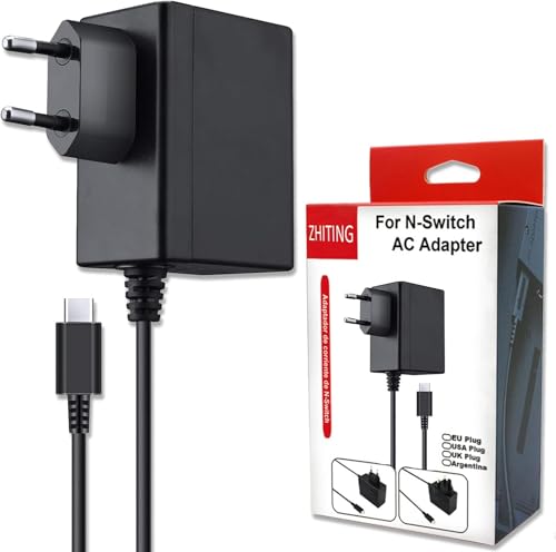 ZHITING Netzteil für Switch,Ladegerät für Switch,Ladekabel AC Adapter 15V 2.6A PD Typ C Ladegerät,Unterstützt TV-Modus,für Switch/Switch Lite/Switch Dock/Switch Pro Controller,Schwarz ZHITING Netzteil für Switch,Ladegerät für Switch,Ladekabel AC Adapter 15V 2.6A PD Typ C Ladegerät,Unterstützt TV-Modus,für Switch/Switch Lite/Switch Dock/Switch Pro Controller,Schwarz von ZHITING