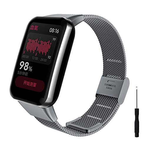 ZHIYONG Ersatzarmband für Xiaomi Mi Band 7 Pro Armband für Damen/Herren, Xiaomi Mi Band 7 Pro Ersatz Edelstahl Metall Armband Kompatibel mit Xiaomi Mi Band 7 Pro (B) von ZHIYONG