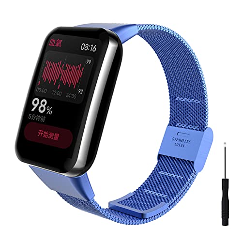 ZHIYONG Ersatzarmband für Xiaomi Mi Band 7 Pro Armband für Damen/Herren, Xiaomi Mi Band 7 Pro Ersatz Edelstahl Metall Armband Kompatibel mit Xiaomi Mi Band 7 Pro (F) von ZHIYONG