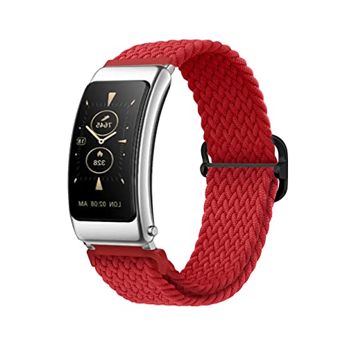 ZHIYONG Nylon Armband für Huawei Talkband B6/B3 Armband, 16MM Nylon Geflochten Einstellbar Elastisch Dehnbarer Ersatz Sport Armband Kompatibel mit Armband Huawei Talkband B6/B3 (G) von ZHIYONG