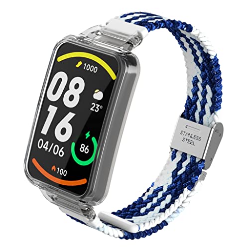 ZHIYONG Nylon Armband für Xiaomi Mi Band 7 Pro Armband, Nylon Geflochten Einstellbar Elastisch Dehnbarer Ersatz Sport Armband Kompatibel mit Xiaomi Mi Band 7 Pro (B) von ZHIYONG