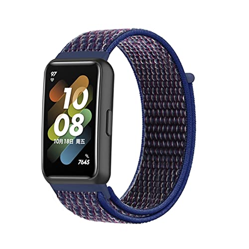 ZHIYONG Nylon Solo Loop Armband für Huawei Band 7, Huawei Band 7 Nylon Armbänder Uhrenarmband Sport Ersatzband Kompatibel mit Huawei Band 7 (3) von ZHIYONG