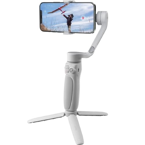 ZHIYUN Smooth Q4 [Official] Smartphone Gimbal Stabilisator mit Eingebauter Selfie-Stick, 3 Achsen Handy Gimbal für iPhone (mit Stativ) von ZHIYUN