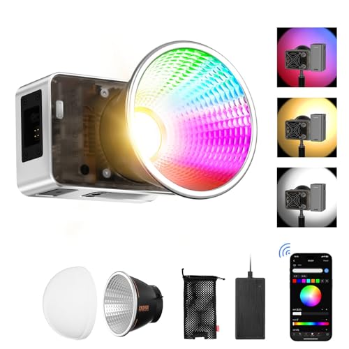 Zhiyun X60 RGB Video Light 60W Led Photography Light 2700K-6500K Support Bluetooth Für Studio-Video, Vlogging von ZHIYUN