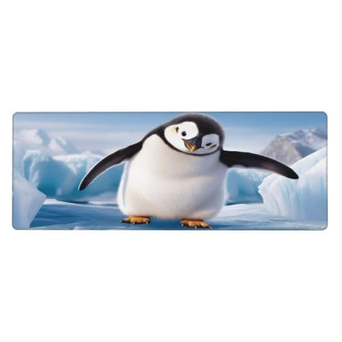 Niedliche Pinguine machen Bilder/Schreibtischunterlage, großes Mauspad, Gummi, Tastatur-Mauspad, weich, langlebig, rutschfest, für Büro- und Heimspiele, 30 x 80 cm Niedliche Pinguine machen Bilder/Schreibtischunterlage, großes Mauspad, Gummi, Tastatur-Mauspad, weich, langlebig, rutschfest, für Büro- und Heimspiele, 30 x 80 cm von ZHONGSK