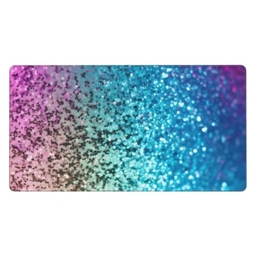 Schreibtischunterlage, extra großes Computer-Tastatur-Mauspad – Glitzer-Pailletten – Bürotischmatte, rutschfeste Gummiunterseite, Gaming-Mauspad, Schreibtischschutzmatte, 40 x 75 cm Schreibtischunterlage, extra großes Computer-Tastatur-Mauspad – Glitzer-Pailletten – Bürotischmatte, rutschfeste Gummiunterseite, Gaming-Mauspad, Schreibtischschutzmatte, 40 x 75 cm von ZHONGSK