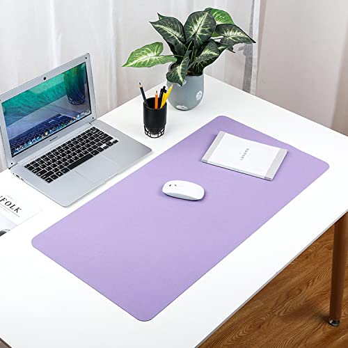 Wasserdichte Schreibtischunterlage aus PU-Leder, große rutschfeste Gaming-Laptop-Computerunterlage, Büro-Tastatur-Mauspad, glatter Wildlederschutz, Heimtisch-Pad, 80 x 40 cm, lila Wasserdichte Schreibtischunterlage aus PU-Leder, große rutschfeste Gaming-Laptop-Computerunterlage, Büro-Tastatur-Mauspad, glatter Wildlederschutz, Heimtisch-Pad, 80 x 40 cm, lila von ZHOUZHOU