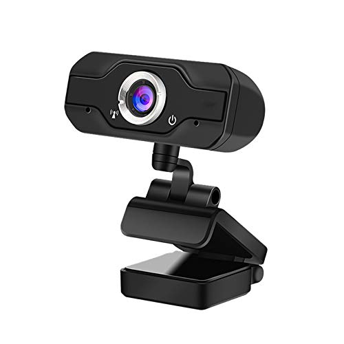ZHUTA Webcam 1080p Full HD Webkamera,Klarer Stereo-Sound,mit Mikrofon USB -Stecker Web Cam,360° drehende Mini -Kamera,Plug & Play für PC/Computer/Mac/Laptop von ZHUTA