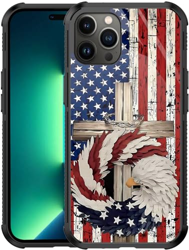 ZHUXUXITT Schutzhülle für iPhone 14 Pro Max, Flaggenkreuz und Vogel für iPhone 14 Pro Max Design für Männer und Jungen [kratzfest] rutschfest + stoßfeste, robuste TPU-Schutzhülle von ZHUXUXITT