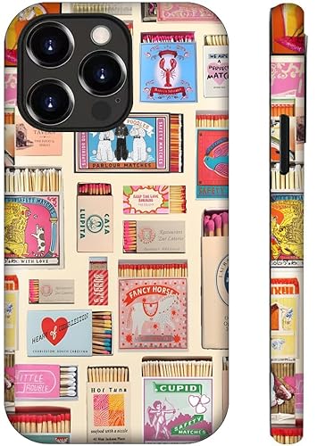 ZHUXUXITT Schutzhülle kompatibel mit iPhone 14 Pro Max, Vintage Matchbox Collage, Mädchen, Damen, Jungen, Herren, kratzfest, stoßfest ZHUXUXITT Schutzhülle kompatibel mit iPhone 14 Pro Max, Vintage Matchbox Collage, Mädchen, Damen, Jungen, Herren, kratzfest, stoßfest von ZHUXUXITT
