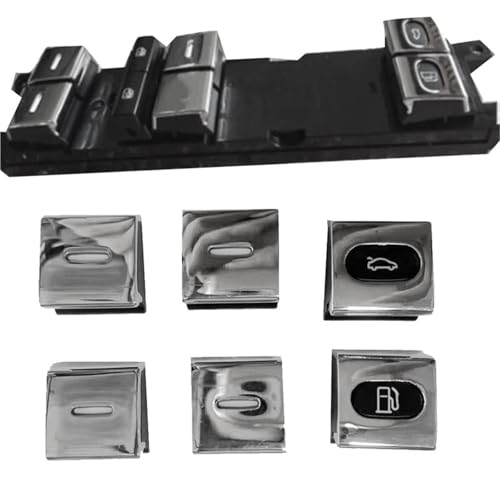 Window Regulator Switch Window 1Set Auto Fenster Schalter Taste Gas Tür Schalter Trim Abdeckung/Fit for Bentley Continental GT 2004-2017 Power Fensterheber Chrom Window Switch Button Window Regulator Switch Window 1Set Auto Fenster Schalter Taste Gas Tür Schalter Trim Abdeckung/Fit for Bentley Continental GT 2004-2017 Power Fensterheber Chrom Window Switch Button von ZHUYRT