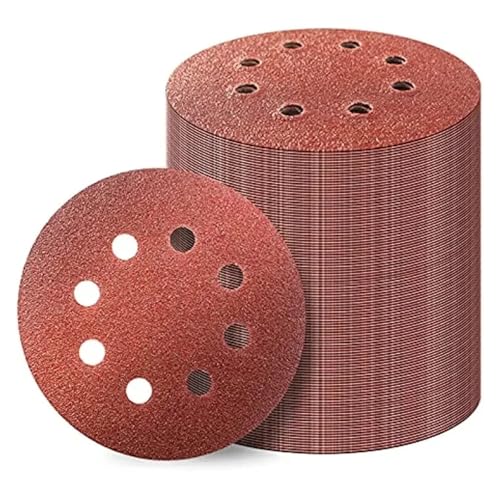 ZHaotn 50 Stück 5 Zoll Klett Schleifscheiben mit 8 Löchern Schleifpapier 60 120 180 240 400 für Exzenterschleifer ZHaotn 50 Stück 5 Zoll Klett Schleifscheiben mit 8 Löchern Schleifpapier 60 120 180 240 400 für Exzenterschleifer von ZHaotn