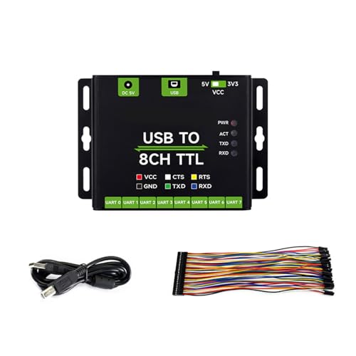 ZICHENXR Industrielles USB Zu-8-Kanal UART USB Zu TTL Kommunikationstool Für System Und Elektronik Enthusiasten Entwicklungskit von ZICHENXR