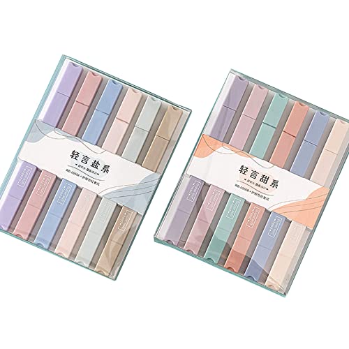 ZIDDAR 12 Color Highlighter Marker Stifte End Kunstmarker Langlebig Schnell Trocken Für Kritzelndes Scrapbooking Album von ZIDDAR