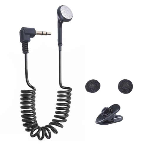 ZIDDAR 3 5 Mm Ohrhörer Mit Weichem Atmungsaktivem Schwamm Und Clip Single Side Mono Earbud Für Fahrer Und Sicherheitspatrouillen ZIDDAR 3 5 Mm Ohrhörer Mit Weichem Atmungsaktivem Schwamm Und Clip Single Side Mono Earbud Für Fahrer Und Sicherheitspatrouillen von ZIDDAR