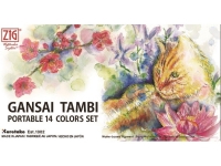Gansai Tambi Tragbare Aquarellfarben, 14 Farben von ZIG