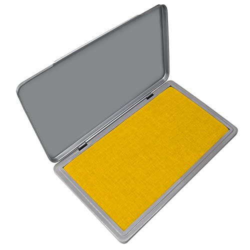 Stempelkissen, Metall, groß, Dunkelgelb, Größe: 7,6 x 15,2 cm, 15 Farben zur Auswahl von ZIGEL
