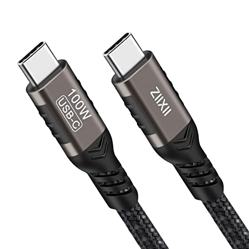 ZIIXII 100W USB C auf USB C Kabel, 1m USB C Kabel auf USB C Ladekabel Schnellladekabel Typ C Ladekabel, Nylongeflecht für Samsung Galaxy S22 Ultra S21 S20 Note Tablet Huawei von ZIIXII