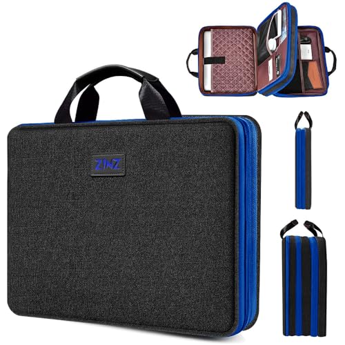 Schlanke und Erweiterbare Laptop Tasche 13,3 Zoll Hülle Verbesserte Schützende Langlebige Recycelte Aktentasche für Alle Modelle von MacBook 13" & 14"und Die Meisten 13"-14" Notebook,B01K03 von ZINZ