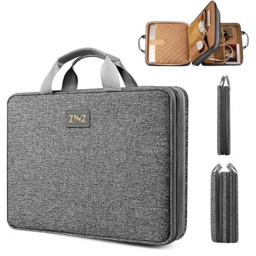 ZINZ Erweiterbare Laptop Tasche Upgrade Schutztasche Aktentasche für MacBook Air 13 Zoll M2 A2681 M1 A2337 A2179 A1932/Pro 13 M2 M1 A2338 A2251 A2289 A2159 A1989 A1706 A1708,D01G01 von ZINZ