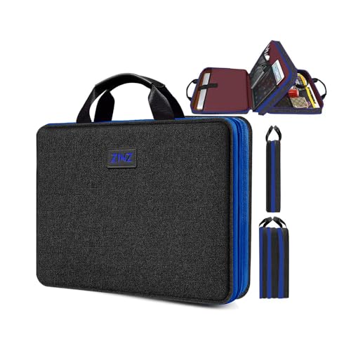 ZINZ Schlank und Erweiterbar 15 15,6 16 Zoll Laptop Hülle Tasche mit Griff Riemen, Stoßfeste Wasserdicht PC Sleeve kompatibel mit die meisten 15"-16" Laptops MacBook/Dell/HP/Lenovo/Acer/Ausu,B03BL01 von ZINZ