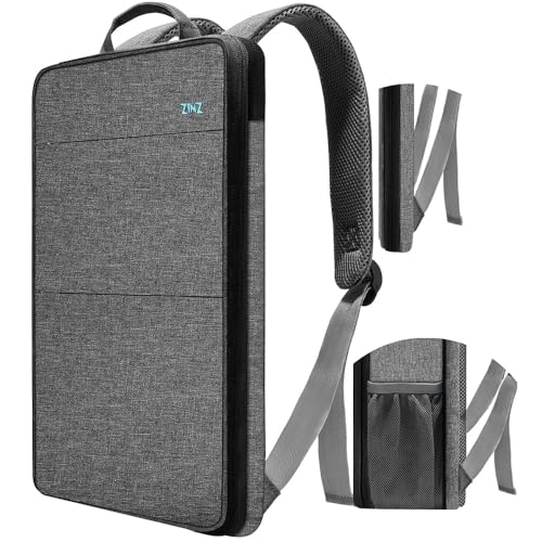 ZINZ Schlank und Erweiterbar 15 15.6 16 Zoll Laptop Rucksack, Wasserdicht Notebook Tasche für Männer und Frauen,G02BK02 von ZINZ
