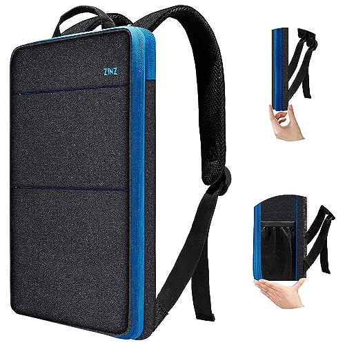 ZINZ Schlanker und Erweiterbarer Laptop Reise Rucksack, Wasserabweisend, Kompatibel mit MacBook Pro 14" M4/M3/M2/M1, 13,3" Mac Air/Pro, XPS 13 14, Den Gängigsten 13"-14" Notebooks,B01BL01 von ZINZ