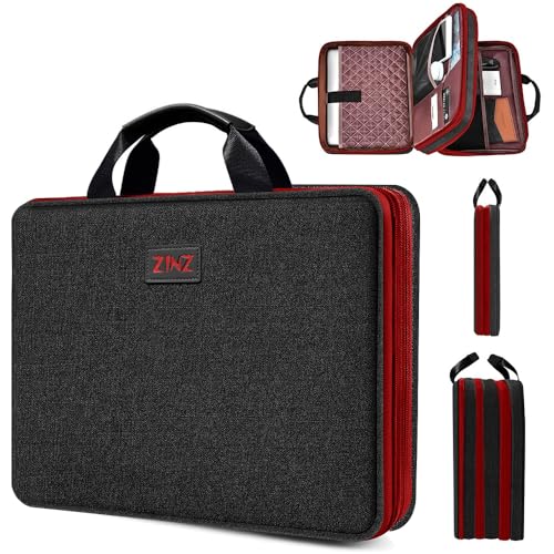 ZINZ Schlanke und Erweiterbare Laptop Tasche 13 13.3 13.6 14 Zoll Hülle Langlebige Recycelte Aktentasche für MacBook Air/Pro 13-14 M1 M2 M3 2021-2023 Pro/Max,13.5 Surface Laptop 4/3, B02K02 von ZINZ