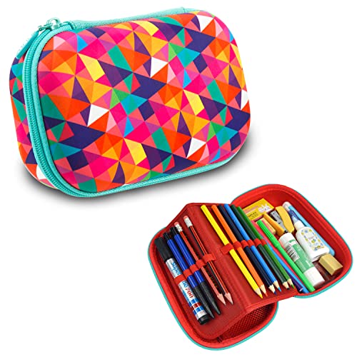 ZIPIT Colorz Federmäppchen für Mädchen | Großes Mäppchen für Schule und Büro | Etui mit Organizer | Federmappe Bunt von ZIPIT