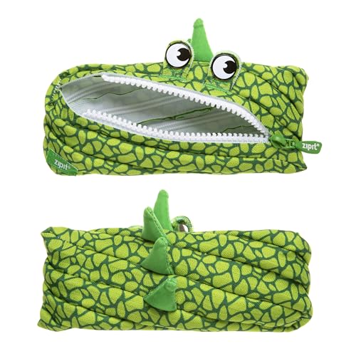 ZIPIT Dino Federmäppchen für Jungen | Großes Mäppchen für die Schule | Monster Etui für Kinder | Federmappe Grün ZIPIT Dino Federmäppchen für Jungen | Großes Mäppchen für die Schule | Monster Etui für Kinder | Federmappe Grün von ZIPIT