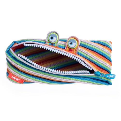 ZIPIT Monster Federmäppchen für Kinder | Großes Mäppchen für die Schule | Monster Etui für Jungen und Mädchen | Federmappe Bunt von ZIPIT