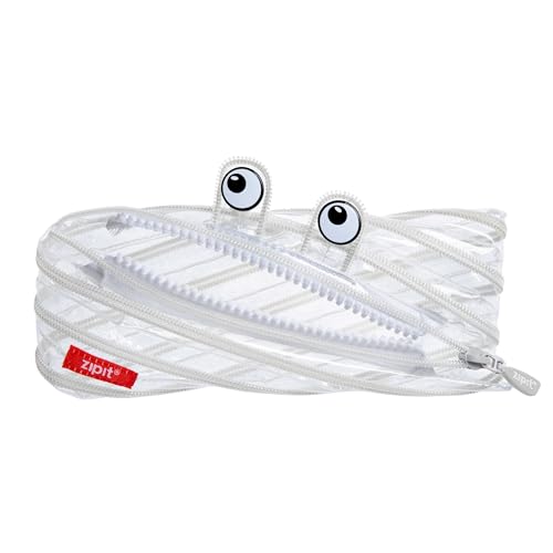 ZIPIT Monster Federmäppchen für Kinder | Großes Mäppchen für die Schule | Monster Etui für Jungen und Mädchen | Federmappe Durchsichtige Durchsichtige Weiß ZIPIT Monster Federmäppchen für Kinder | Großes Mäppchen für die Schule | Monster Etui für Jungen und Mädchen | Federmappe Durchsichtige Durchsichtige Weiß von ZIPIT