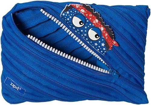 ZIPIT Talking Monstar Jumbo Federmäppchen, Blau von ZIPIT