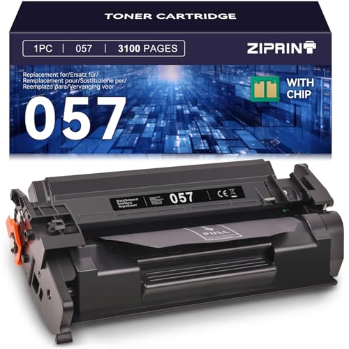 ZIPRINT 057 Toner compatibile per Canon 057 057H CRG-057 i-SENSYS MF443dw MF445dw LBP223dw LBP226dw LBP227dw MF448dw MF449dw (1 Nero,nessun chip) von ZIPRINT