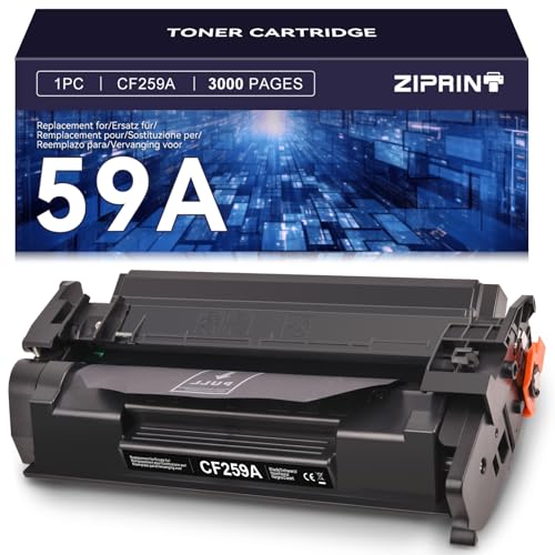 ZIPRINT CF259A 59A Toner Kompatibel für HP 59A CF259A 59X CF259X Toner für hp Laserjet pro MFP m428dw m428fdn m428fdw m428 hp Laserjet pro m404dn m404dw m404n m404 m304 (1 Schwarz,kein Chip) von ZIPRINT