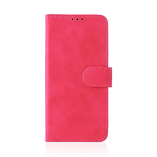 ZIRIA Samsung Galaxy M55 5G Hülle,High Grade Leder Geldbörse mit [Kartensteckplätze] Flip Schutzhülle Cover für Samsung Galaxy M55 5G (Rose Rot) von ZIRIA