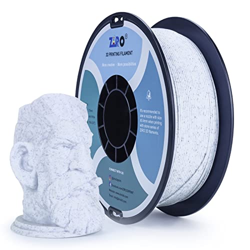ZIRO 3D Drucker Filament PLA 1.75mm Blau und weiß Color 1KG(2.2lbs),Blau und weiß von ZIRO