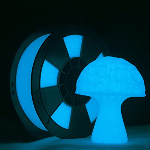 ZIRO 3D Drucker Filament PLA PRO 1.75mm Glow In The Dark Color Series 1KG(2.2lbs), Dimensional Accuracy +/- 0.03mm, GID Blau von ZIRO