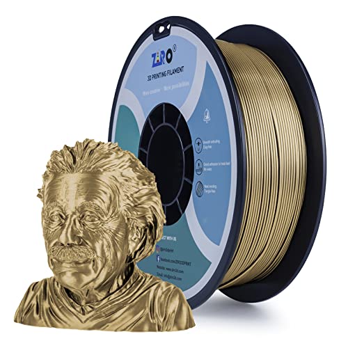 ZIRO 3D Drucker Filament PLA PRO Metall Series 1.75mm 1KG(2.2lbs), Dimensional Accuracy +/- 0.03mm, Kupfer von ZIRO