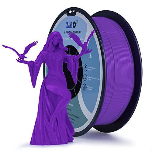 ZIRO PLA Filament 1.75mm, 3D Drucker Filament PLA Basic Color Series 1.75mm 1kg (2.2lbs), Maßgenauigkeit +/- 0,03mm, Lila von ZIRO