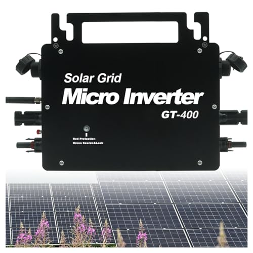 Inverter Solar, Kühlleistung Verbessern Solar Mikrowechselrichter IP66 Waterproof Mikroinverter Balcony Power Plant,400W von ZIROXI
