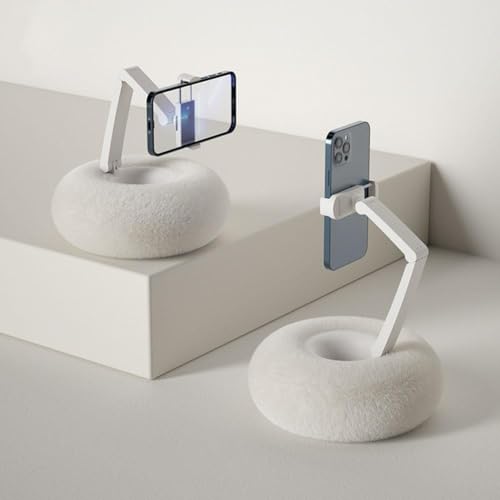ZIRYXQ Kissen Handy Tablet PC drehbarer Ständer Live Broadcast Desktop Bett Universal Drama Lazy Stand in Fuzzy mit Zubehör Snack für Schoß im Bett Gemütlich Kindle Schoß Schüssel Bett Ständer in P von ZIRYXQ