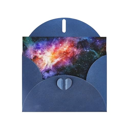 ZISHAK Grußkarten aus Perlglanz-Papier, Motiv: Galaxie im Universum, Urlaubskarte, Dankeskarte, Freundschaftskarte von ZISHAK