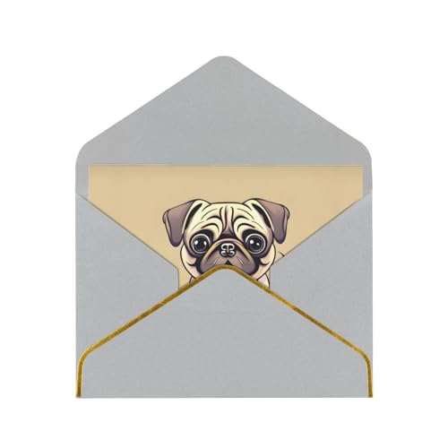 ZISHAK Lustige Grußkarten mit Mops-Motiv, strahlende Dankbarkeitskarten, Hochzeit, Freundschaft, Jahrestag, Grußkarten für Momente, die wichtig sind ZISHAK Lustige Grußkarten mit Mops-Motiv, strahlende Dankbarkeitskarten, Hochzeit, Freundschaft, Jahrestag, Grußkarten für Momente, die wichtig sind von ZISHAK