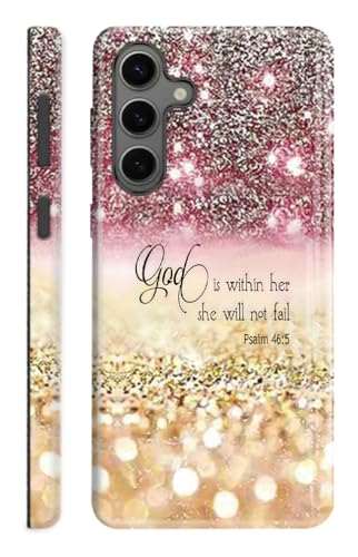 Kompatibel mit Samsung Galaxy A36 5G Hülle, Schutzhülle für Samsung Galaxy A36, doppellagiger Rundumschutz, Diamant-Glitzer, Psalm 46:5 "God is Within Her Kompatibel mit Samsung Galaxy A36 5G Hülle, Schutzhülle für Samsung Galaxy A36, doppellagiger Rundumschutz, Diamant-Glitzer, Psalm 46:5 "God is Within Her von ZISKGZO